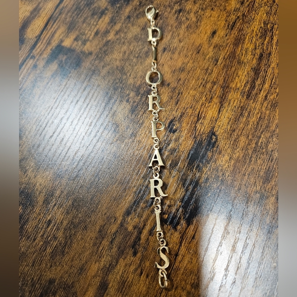 DIOR Gold "Dior Paris" 2000s Bracelet - Picture 4 of 9